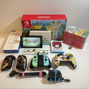 *SOLD* Animal Crossing Edition Nintendo Switch W/ 11 Games & Accessories!!
